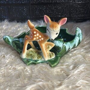 Vintage deer planter 10 in x 7 in x 7